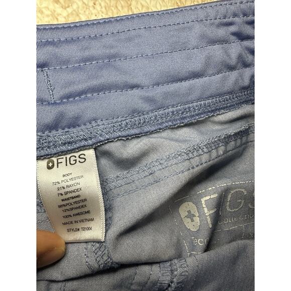 FIGS Livingston Basic Scrub Pants in Heather Denim Size XS - Picture 3 of 9